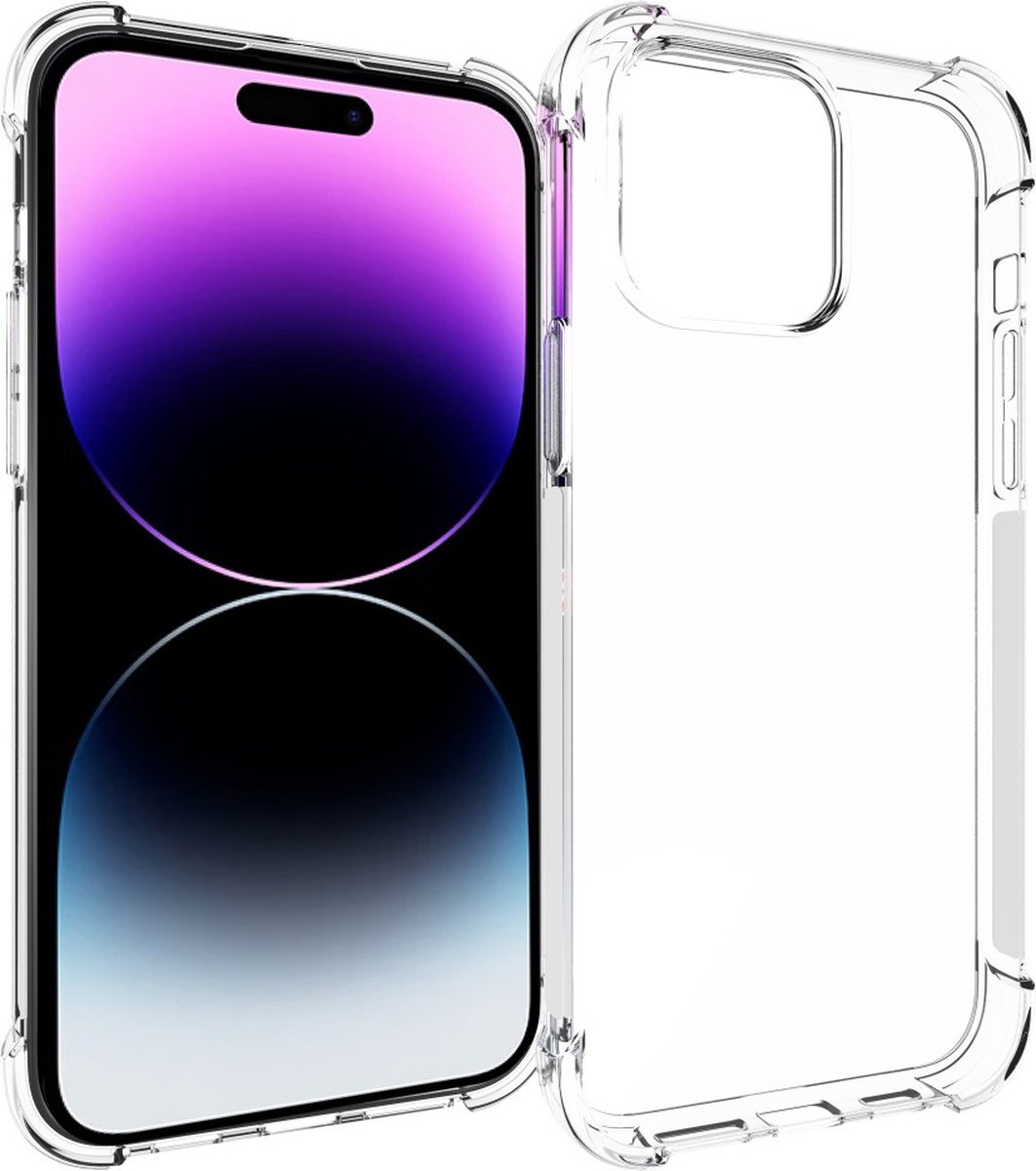 Anti-shock Back Cover voor de iPhone 15 Pro Max Transparant