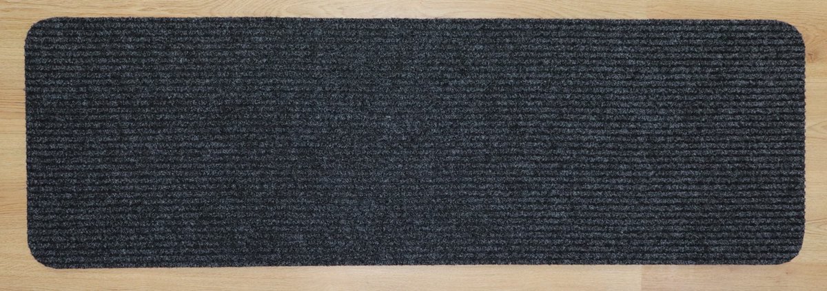 PRIMA - Heavy Duty - Keukenmat - loper - zwart - antraciet - 50x160cm - antislip