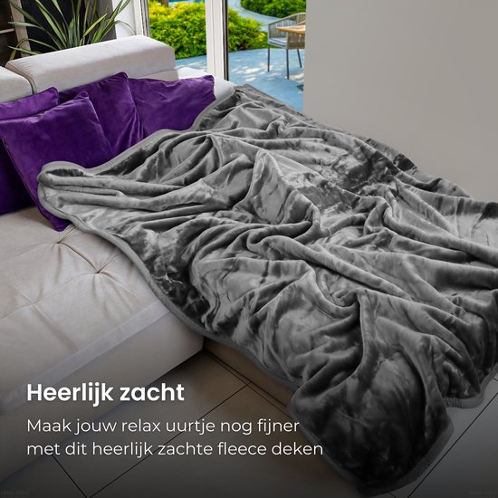 Fleece deken - plaid STANLEY | heerlijk zacht | ideaal formaat Fleece deken - plaid STANLEY | heerlijk zacht | ideaal formaat