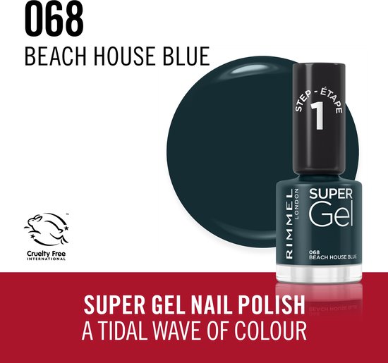 Rimmel Super Gel Nagellak - 068 Beach House Blue - Rimmel London