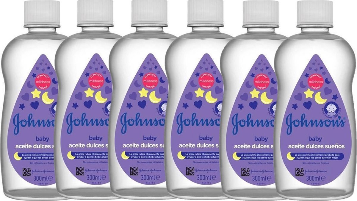 Goedkoopste Johnson’s Baby Olie – Bedtime - Voordeelverpakking 6 x 300 ML