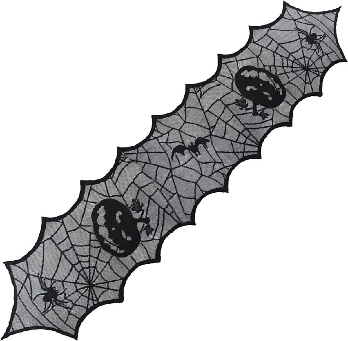 Halloween Tafellaken Tafel Decoratie Halloween Decoratie Halloween Versiering Tafelkleed Zwart - 1 Stuk