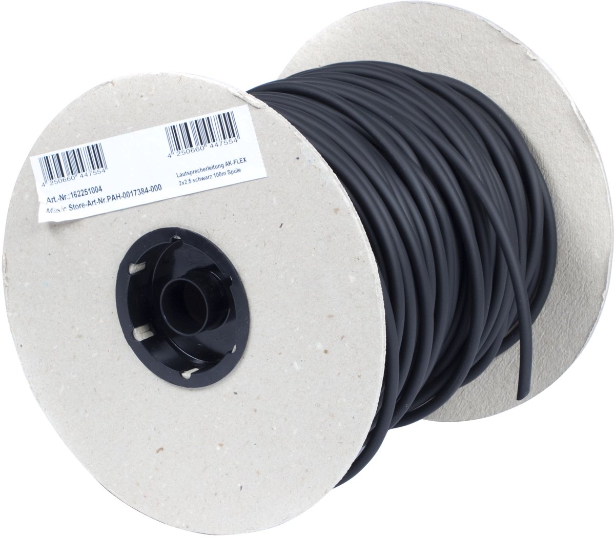 MUSIC STORE LS Cable 100m Drum 2x 2.5mm² - Mono patch kabel