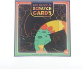 10 Kleurrijke kraskaarten met kraspen