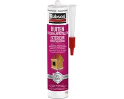 Rubson Easy Sealing Buiten Transparant 280 ml Bouwkit | Duurzame Afdichting voor Buitentoepassingen | Weerbestendig en Transparant voor Onzichtbare Reparaties