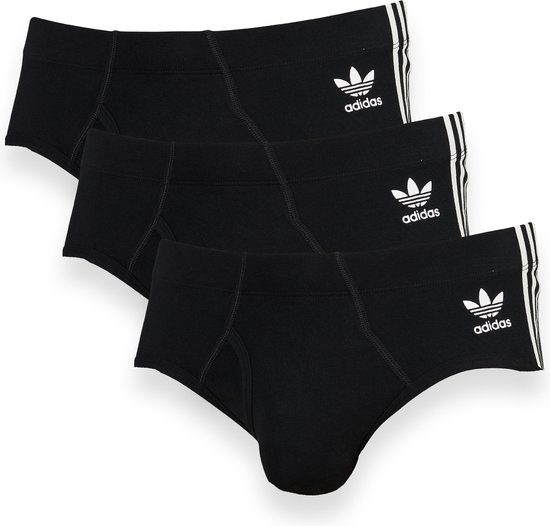 Adidas Originals Brief (3PK) Heren Onderbroek - zwart - Maat XXL