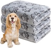 Couverture pour chien - 3 pièces - 80 x 110 CM - Couverture douce pour chien - Couverture pour animaux de compagnie - Couverture réversible - Couverture pour lit pour chien - Couverture pour chien - Couverture pour chien - Couverture pour chien