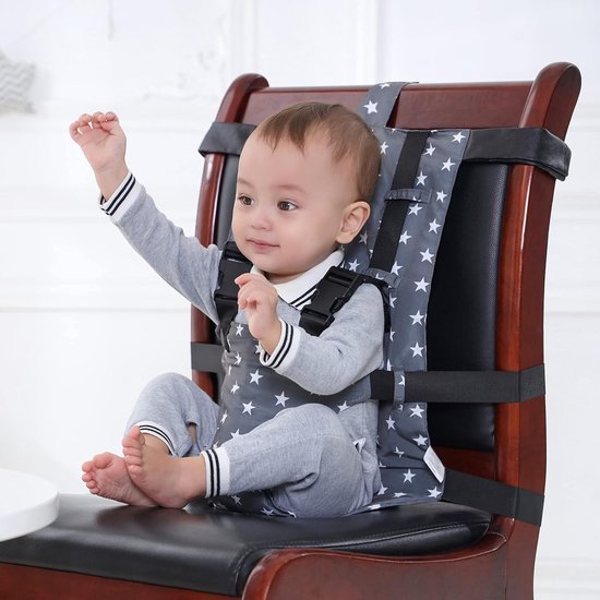 Chaise Haute de Voyage Portable Sangles de chaise haute,ceinture de  sécurité pour bébé Sièges de sécurité pour chaise de salle à manger pour  bébé avec