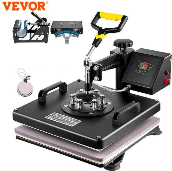 VEVOR Heat Press 12x15 in. 5 in 1 Heat Press Machine 800-Watt