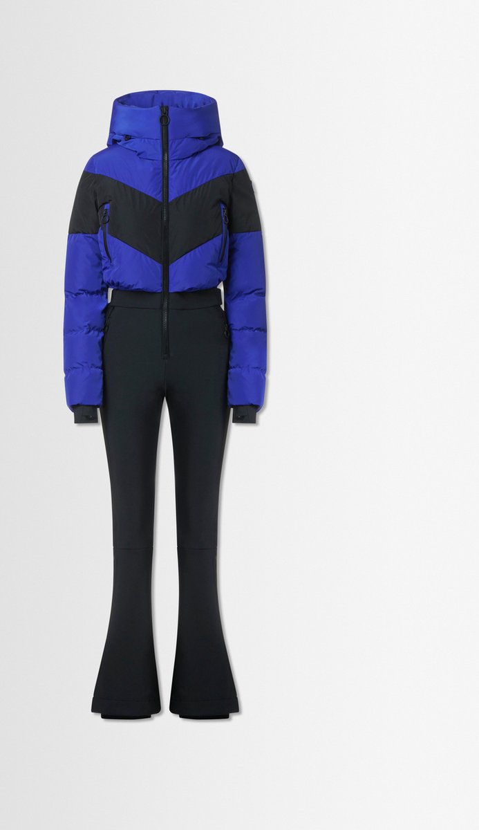Fusalp Kira Jumpsuit Vision/Noir - Wintersportpak Voor Dames - Jumpsuit - Blauw/Zwart - 42