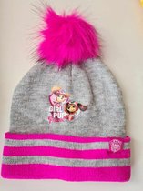 Paw Petrol Girl Pup Muts Junior Acryl Grijs/Roze One-size perfect cadeau