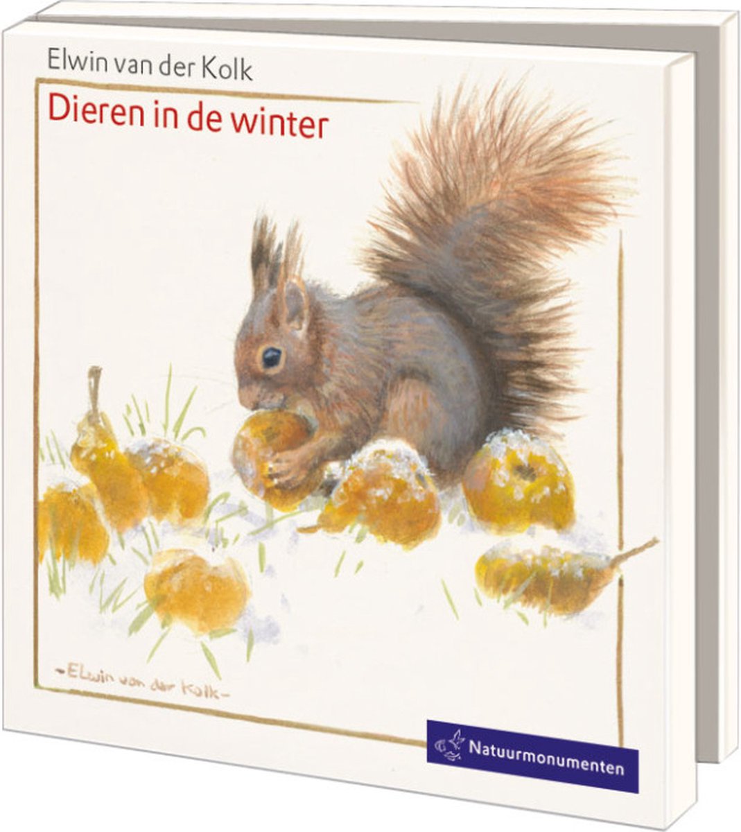 Bekking & Blitz - Kerstkaartenmapje - Winterkaarten - Kunstkaarten - Inclusief enveloppen - Inclusief sluitzegels - Uniek design - Dieren - Dieren in de winter - Elwin van der Kolk - Natuurmonumenten
