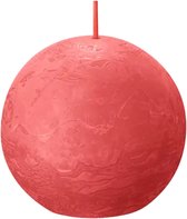 Bol.com Bolsius - Rustieke kleine stompkaars 'Boule' (Ø7.6cm) - Blossom Pink aanbieding