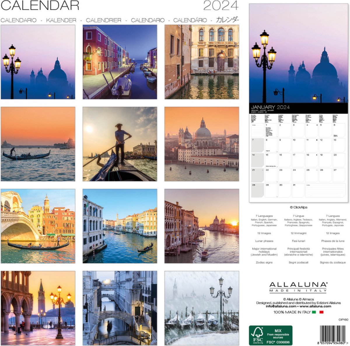 Venice Kalender 2024 | bol.com