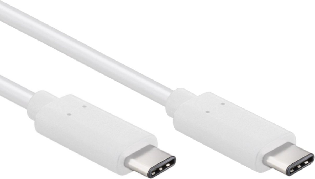 USB-C Oplaad- en datakabel voor Apple iPhone 15 Pro - USB 3.0 - 0,25 meter - Wit