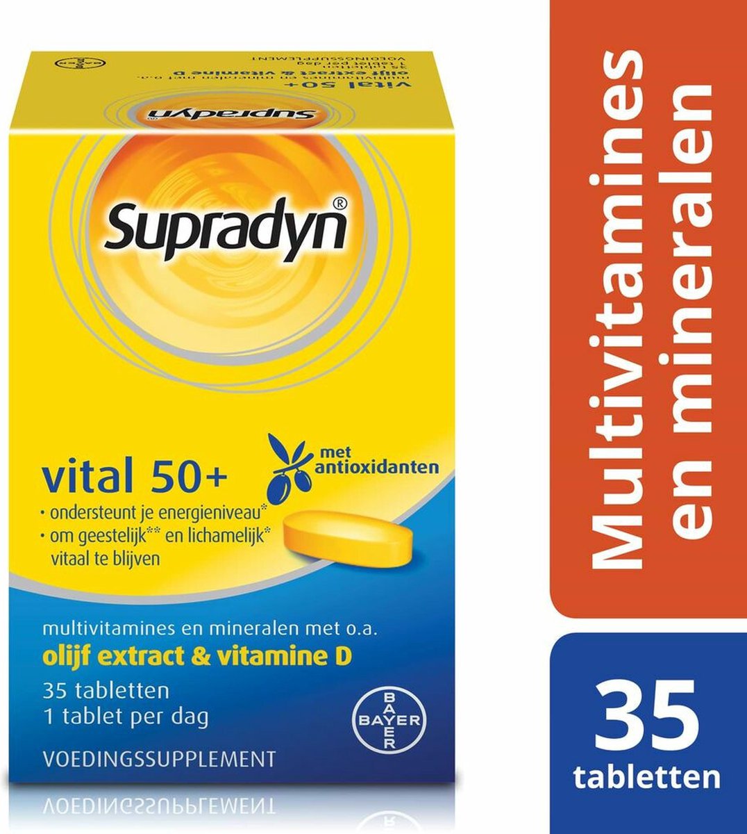 Supradyn Vital 50+ - 4 x 35 tabletten - Voordeelverpakking