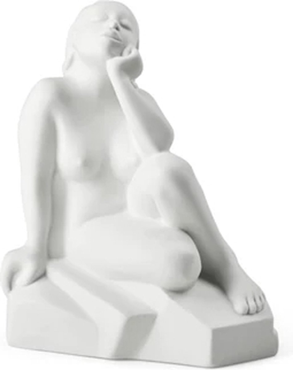 Kähler Moments of beeing beeld H18.5cm Silent Change porselein wit