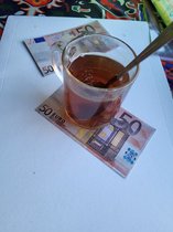 Moneycoasters - dessous de verre 50 euros - lot de 4.