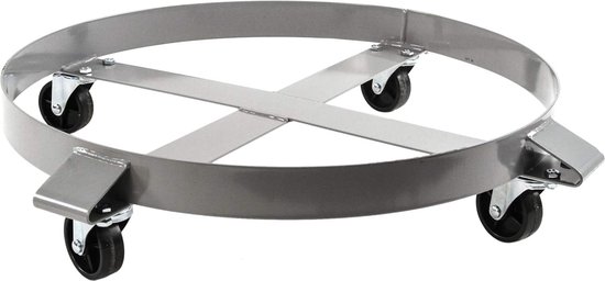 Silvermile Trommelwagen - Vatenroller - Vatenwagen - Rolwagen voor vaten - 300 kg - Ø60 cm van Silvermile — afbeelding 2