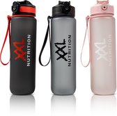 XXL Nutrition - Hydrate Bottle - Bidon, Drinkfles, Waterfles met Drinktuit - Rood