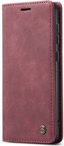 Caseme - Bookcase - Samsung Galaxy S23 - Bordeaux rood