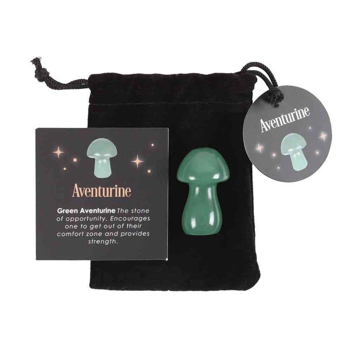 Something Different - Magical Aventurine Crystal Mushroom Kristal - Multicolours