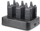Retevis 6 pack vergunning vrije walkie talkie met bloklader