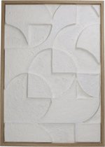 Woonexpress Wall Decor D Abstract - Papier/ karton - Wit - 50 x 4 x 70 cm (LxHxP)