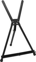 Chevalet d'affichage, chevalet de table en aluminium noir, chevalet assis pour civières jusqu'à 54 cm, porte-photo pliable, petit chevalet, trépied