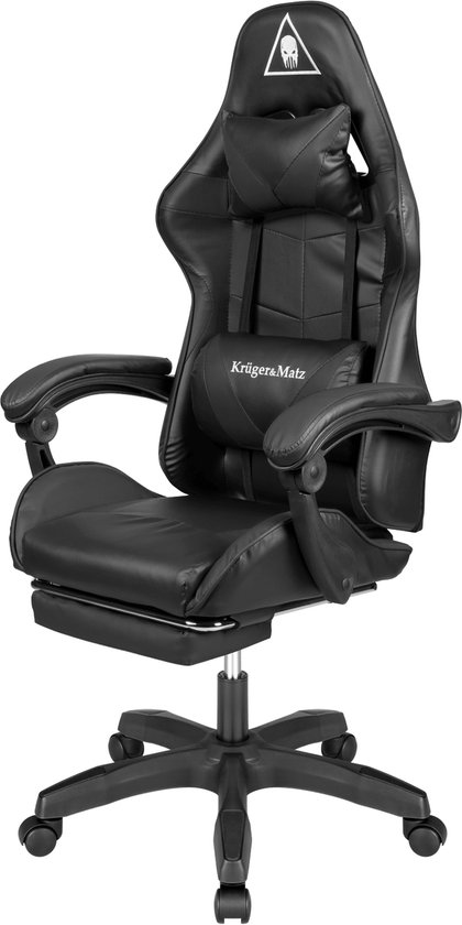 Krüger&Matz KM0790BLA - Warrior GX-150 gaming stoel, zwart