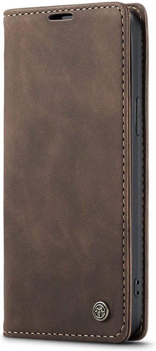 Caseme - Bookcase Bruin - Apple Iphone 14 Pro Max Hoesje