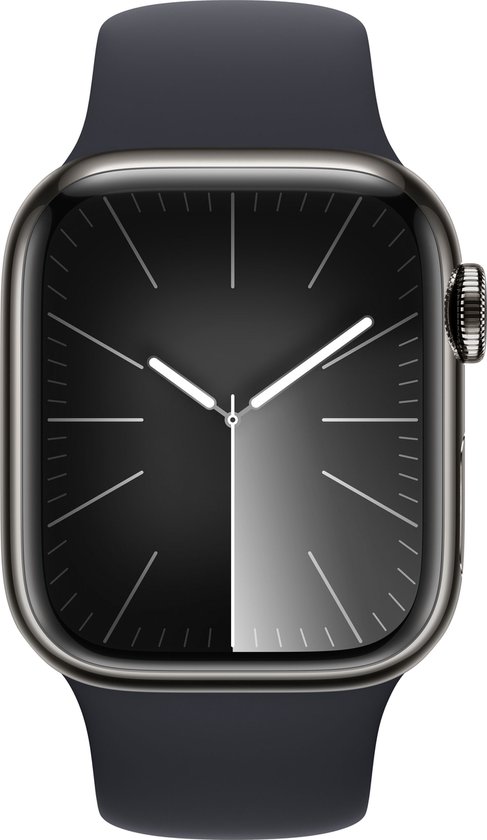 Apple Watch Series 9 GPS Cellular 41mm Graphite Stainless Steel Case with. bol