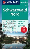 Kompass Wanderkarten - Kompass WK886 Schwarzwald Nord, Zwarte Woud Noord