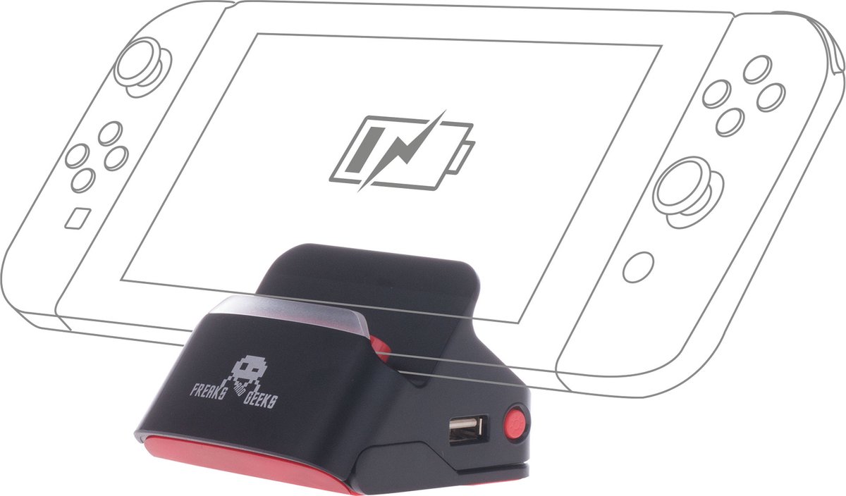 2 in 1 dock en standaard - Oplaadstandaard + TV-aansluiting - Zwart voor Nintendo Switch