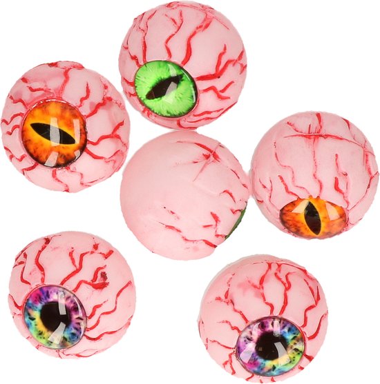 Globes oculaires Horreur - 12x - plastique - 5 cm - Décoration Halloween