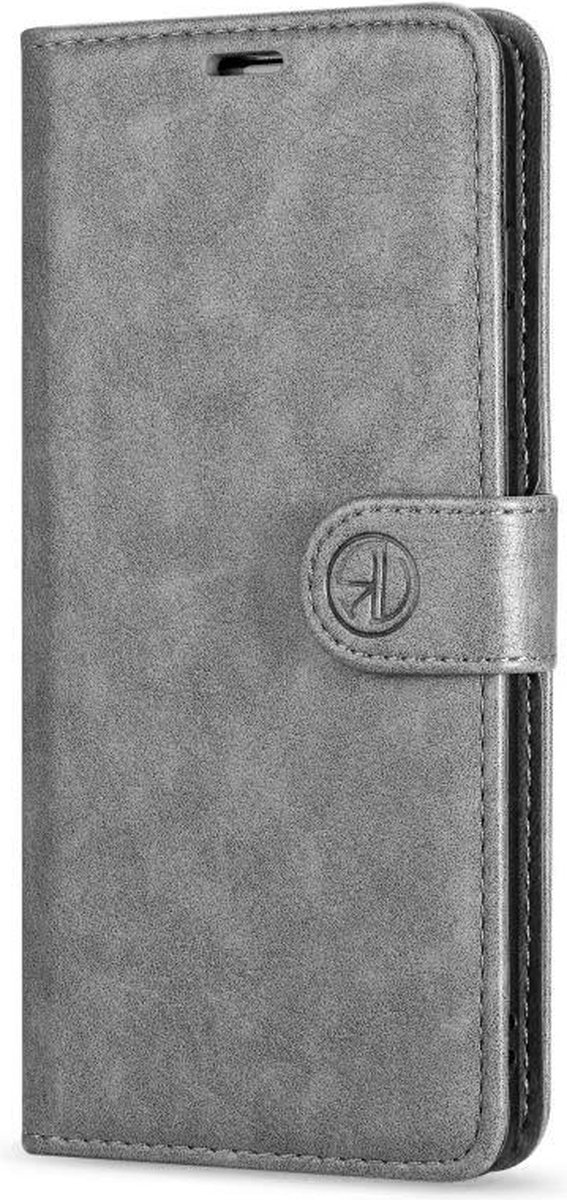 Hoesje Geschikt voor Apple iPhone 15 L Book Case Telefoonhoesje kleur Grijs