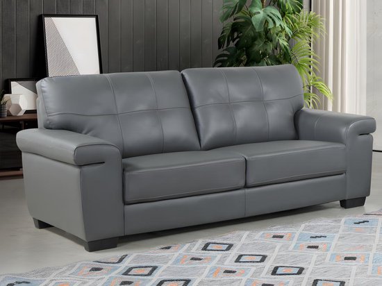 Fauteuil van witte boucléstof MELFI L 72 cm x H 89 cm x D 84 cm