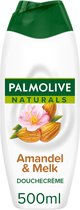 Palmolive Douchecréme Naturals Amandel - 12 x 500 ml - Voordeelverpakking