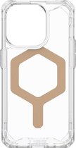 UAG - Plyo Mag geschikt voor iPhone 15 Pro Hoesje - transparant/goud