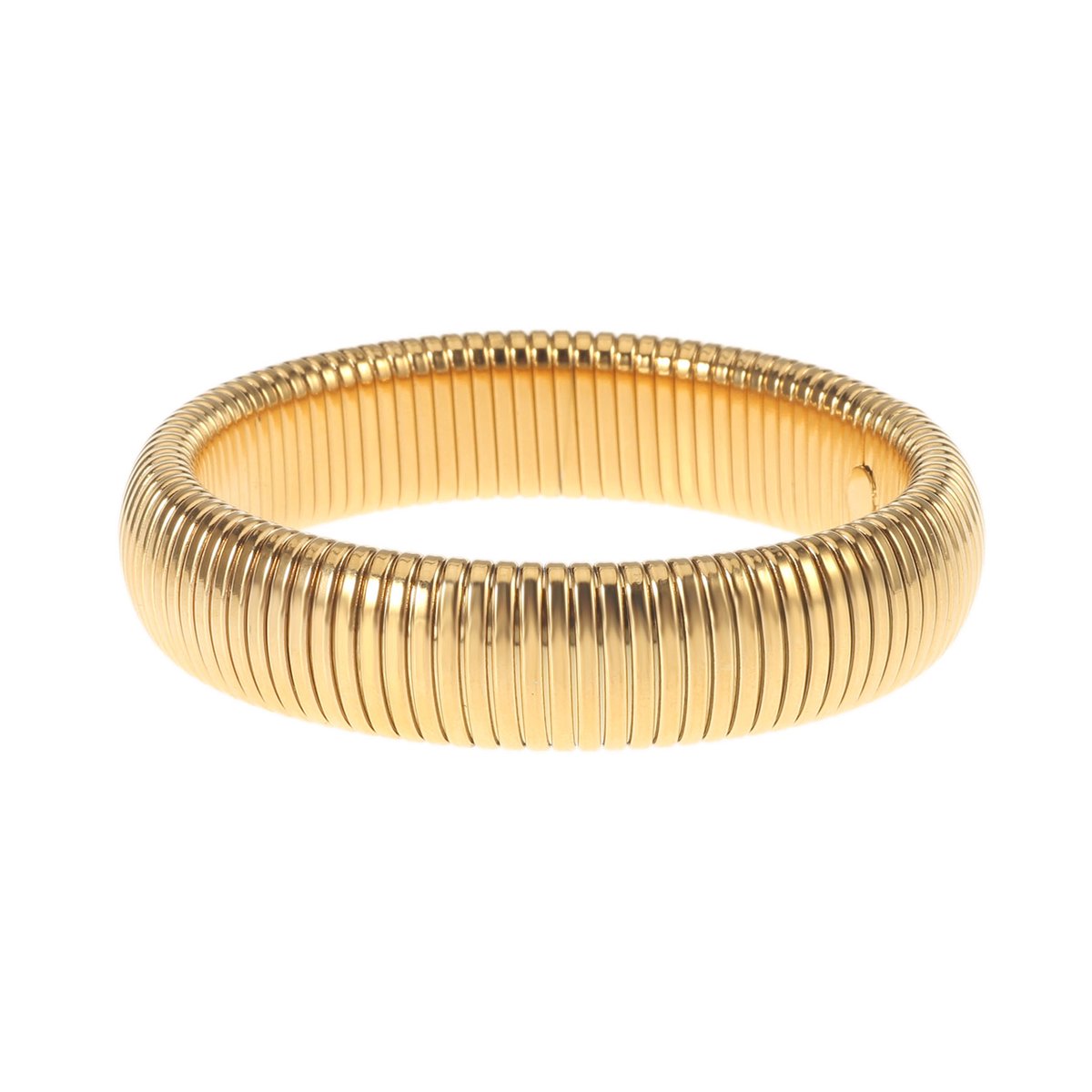 The Jewellery Club - Britt bracelet gold - Armband - Dames armband - Stainless steel - Goud - 1,6 cm - The Jewellery Club