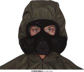 Horror verkleed gasmasker voor volwassenen - zwart - Halloween verkleedaccessoires - feestmaskers
