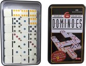 Van der Meulen Double 6 domino in blik, 6 an(s), Chine, 120 mm, 32 mm, 195 mm, 210 mm