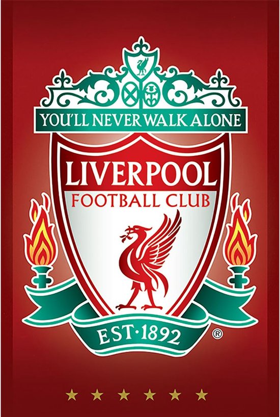 Liverpool FC Poster - Crest - 91.5 X 61 Cm - Multicolor
