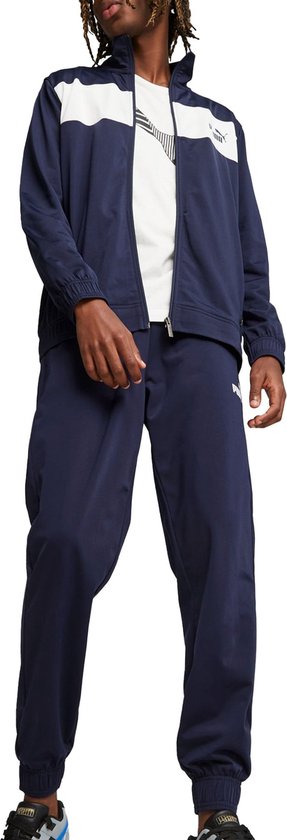 PUMA Poly Suit cl Heren Trainingspak - Donkerblauw - Maat L