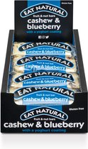 Eat natural Fruit & Noten Bar Yoghurtlaagje Cashew & Blueberry 12 x 45 gr