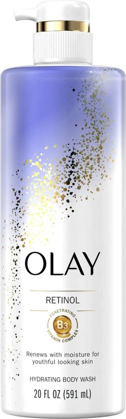 Olay Cleansing & Renewing Nighttime Body Wash - Vitamin B3 and Retinol - Reinigings- en Vernieuwende Nacht - 591ml