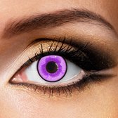 Partylens® kleurlenzen - Mystic Purple - jaarlenzen met lenshouder - paarse partylenzen