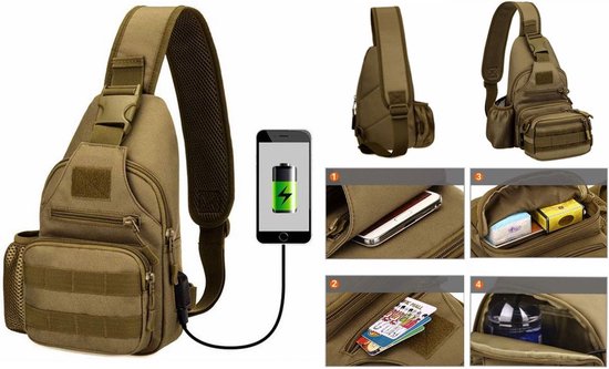 Heuptas Fiets Wandelen - VALKENTAL Sling Bag Waterdicht