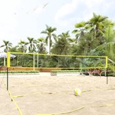 The Living Store Volleybalnet - Sportuitrusting - Afmeting- 823 x 244 cm - Duurzaam PE-stof