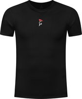 Gladiator Sports Compressie shirt - Sportshirt - Sportkleding voor Heren - Hardloop Shirt - Zwart - XL
